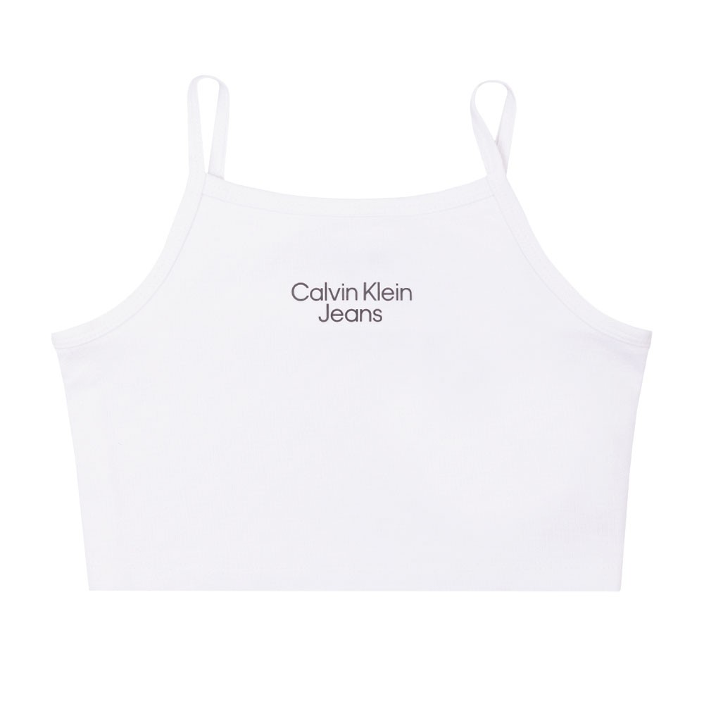 Calvin Klein Jeans Stacked Logo Punto Strap Top