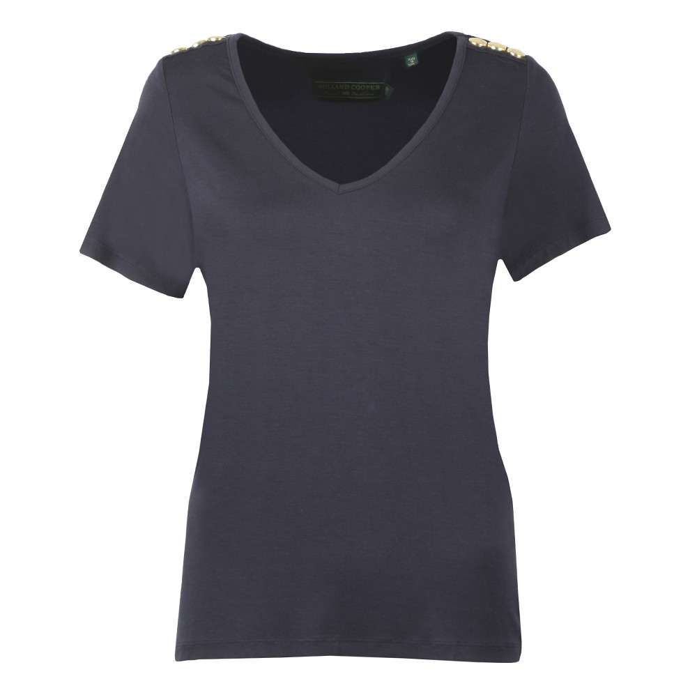 Holland Cooper Relax Fit V Neck T Shirt