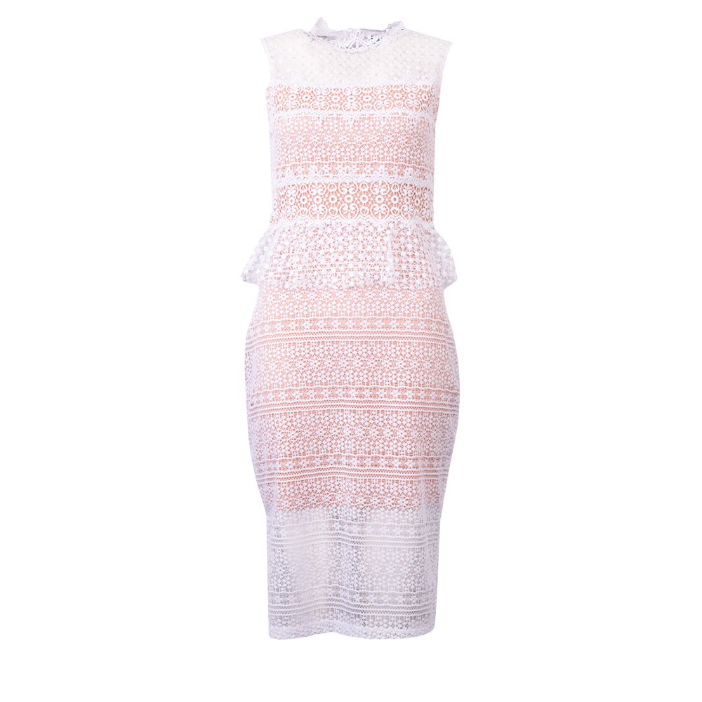 French Connection Ramona Lace Jersey Dress