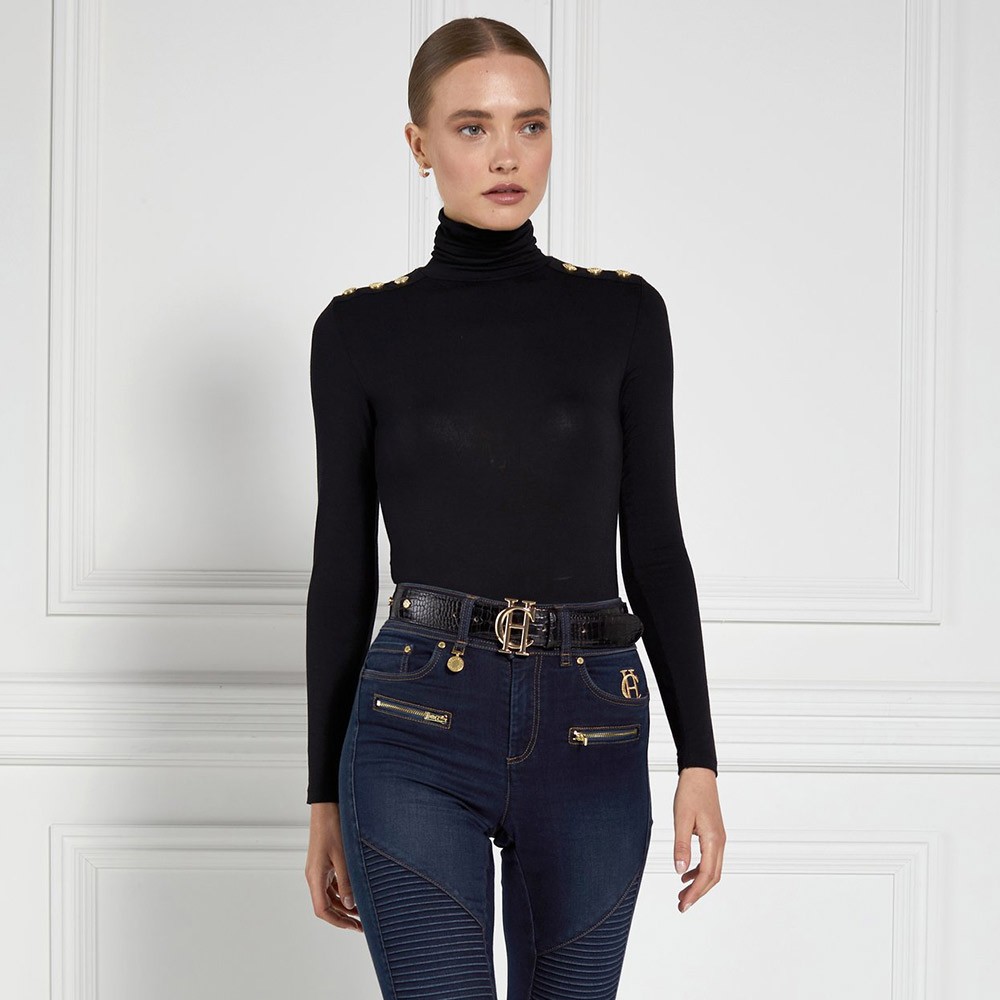 Holland Cooper Long Sleeve Roll Neck Top