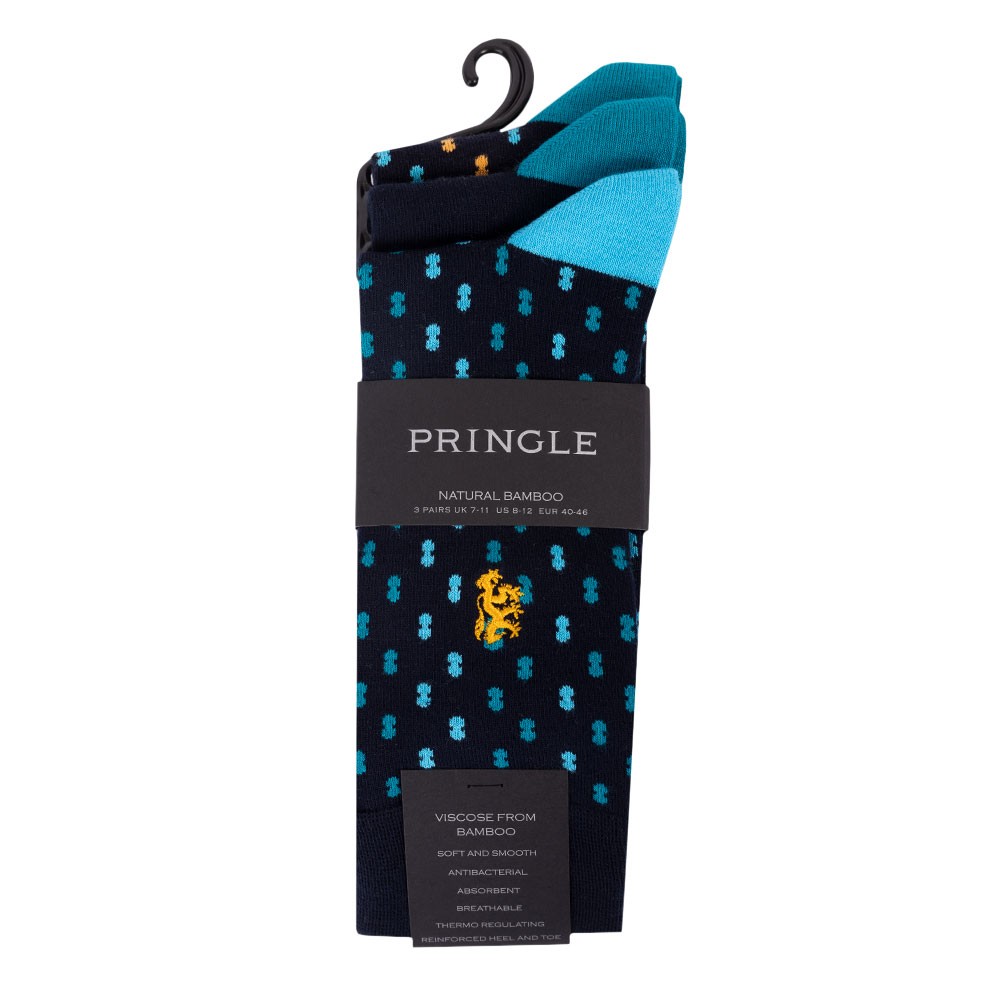  Jacquard Double Spot 3 Pack Sock