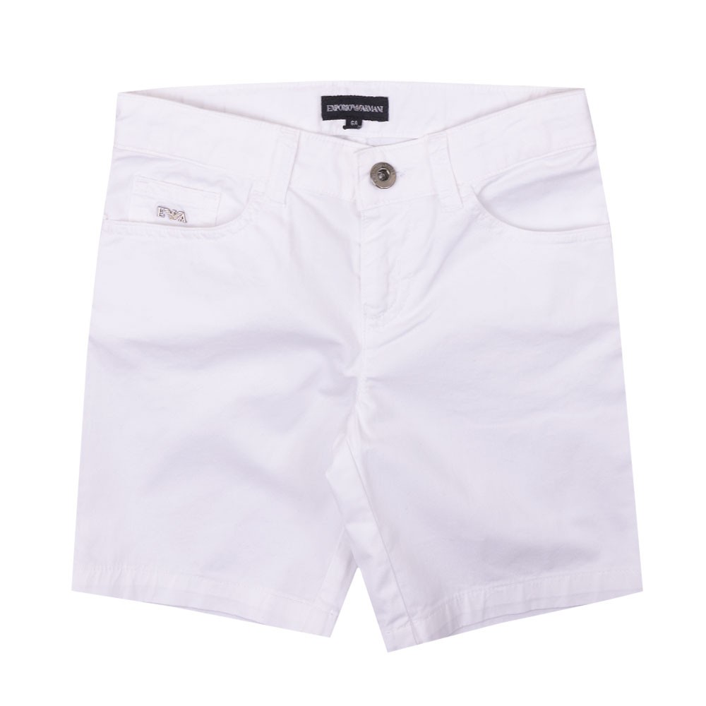 Emporio Armani Metal Badge Chino Short