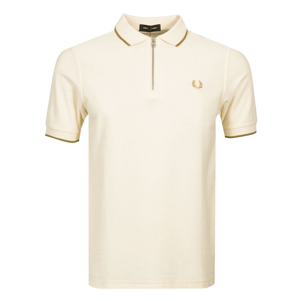 Fred Perry Crepe Pique 1/4 Zip Polo