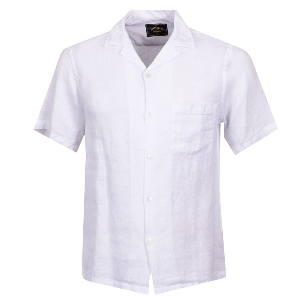 Portuguese Flannel Short Sleeve Linen Shirt