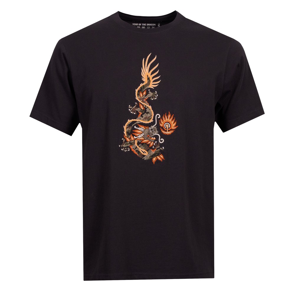 Maharishi Original Dragon Embroidered T Shirt
