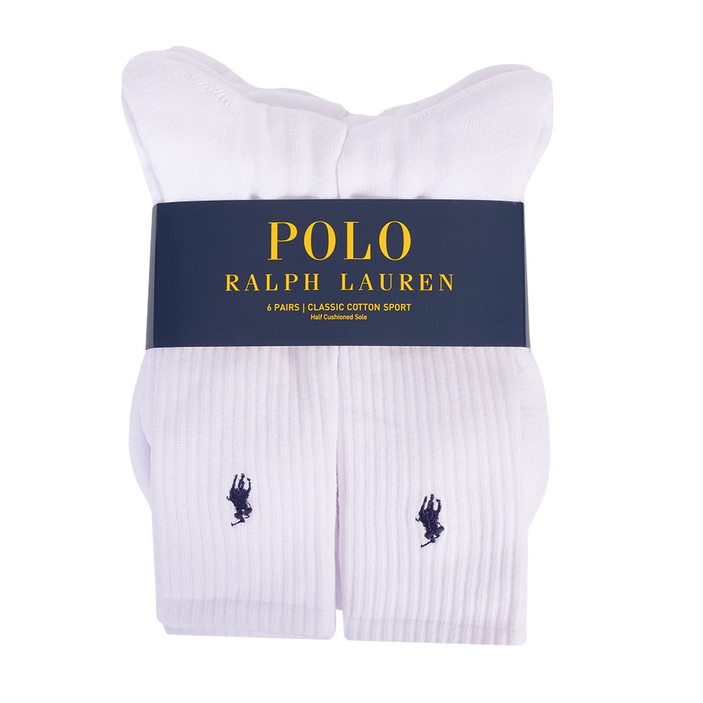 Polo Ralph Lauren Cotton Blend 6 pack Socks