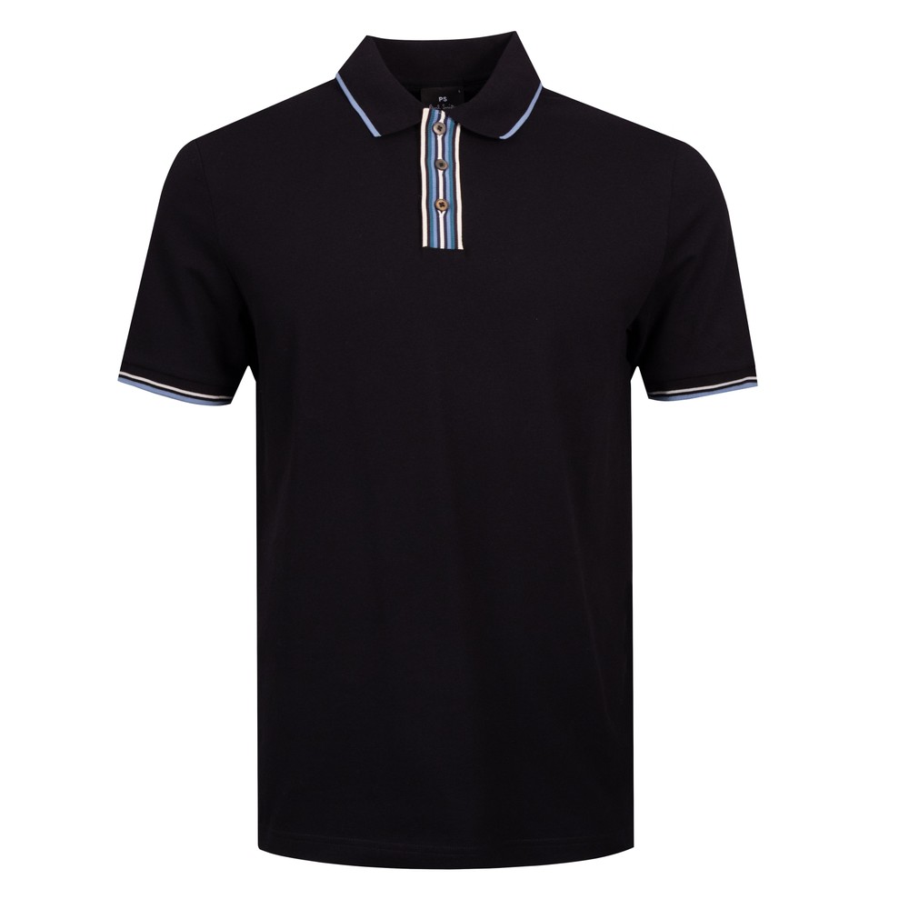 Ps Paul Smith Striped Placket Polo