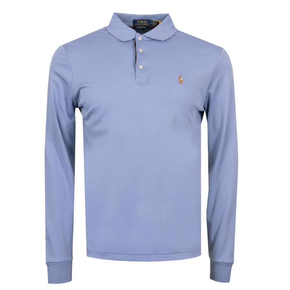 Polo Ralph Lauren Custom Slim Fit Long Sleeve Pima Polo Shirt