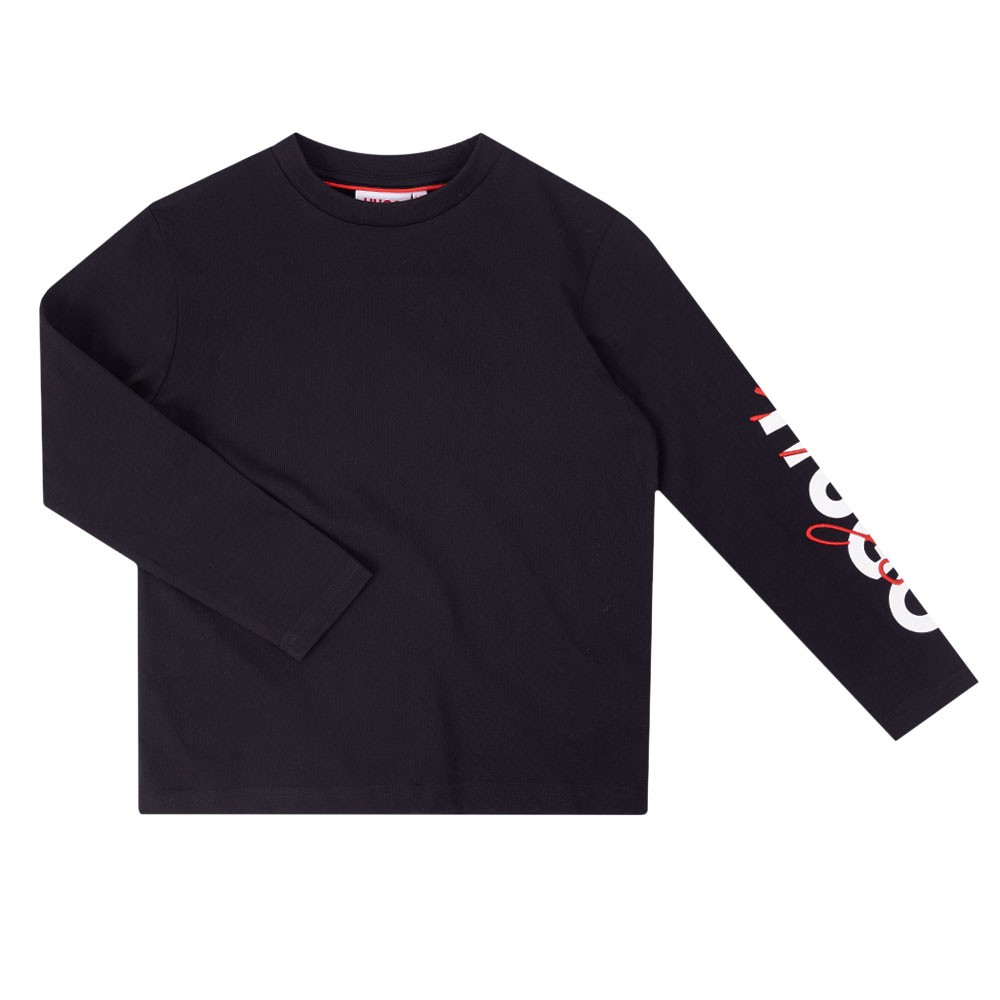 Hugo Long Sleeve Printed Logo T-Shirt