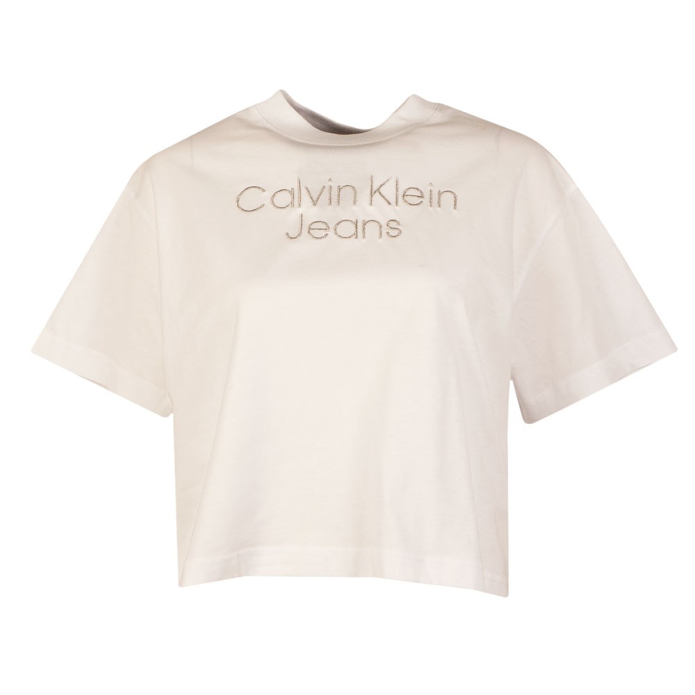 Calvin Klein Jeans Silver Embroidery T-Shirt