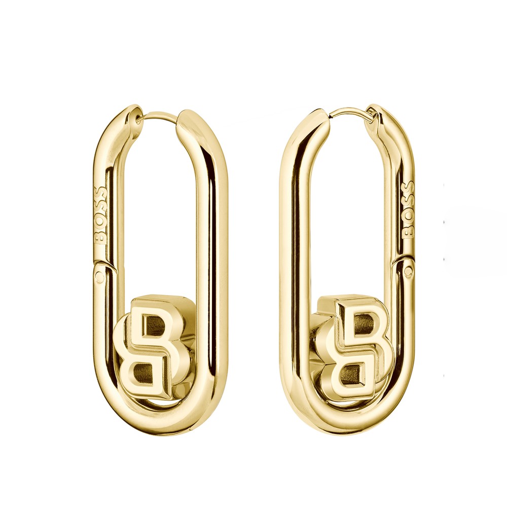 BOSS Double B Drop Earrings