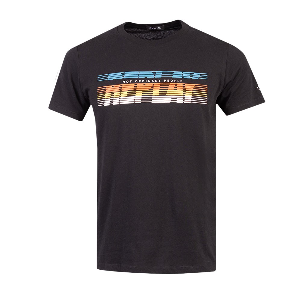 Replay Optical Print Jersey T-Shirt