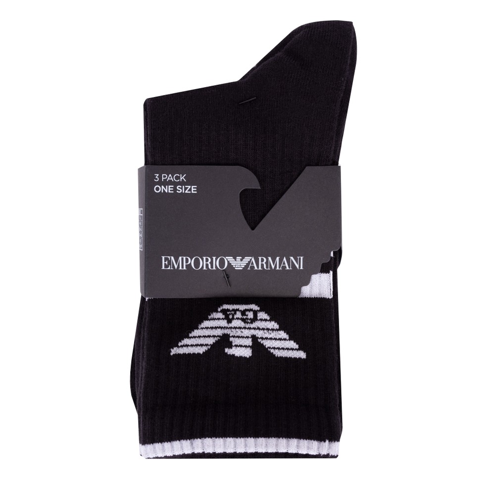 Emporio Armani Knitted 3 Pack Socks