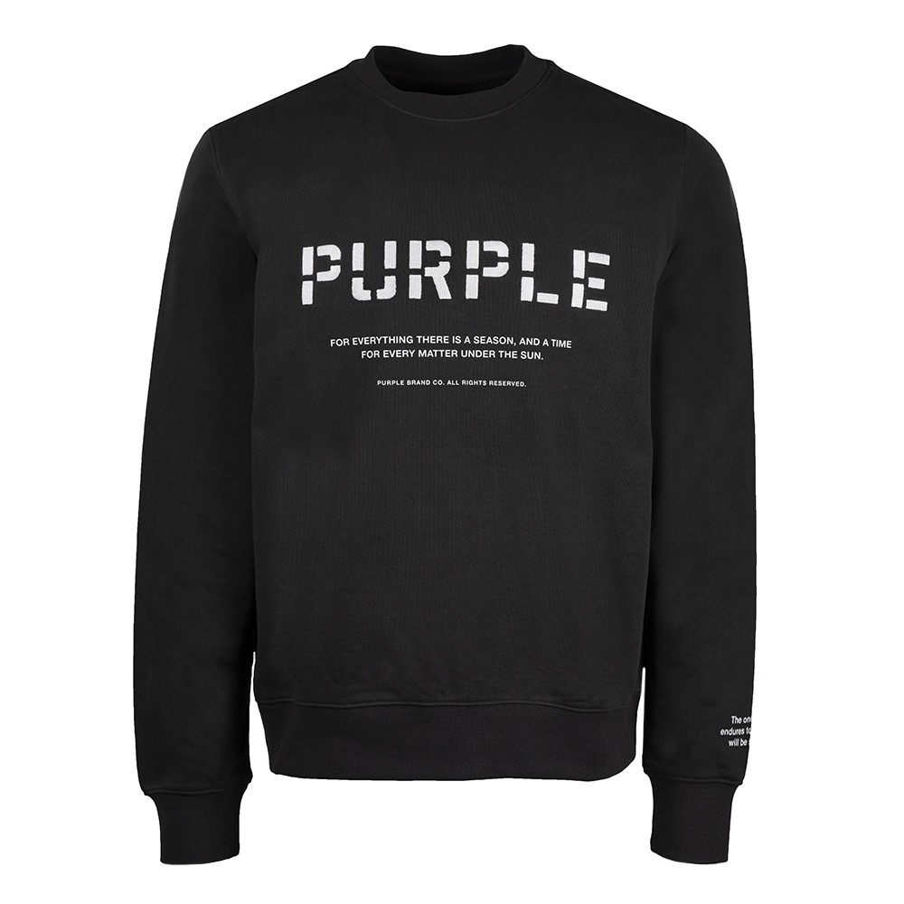 Purple Brand Embroidered Stencil Logo Sweatshirt