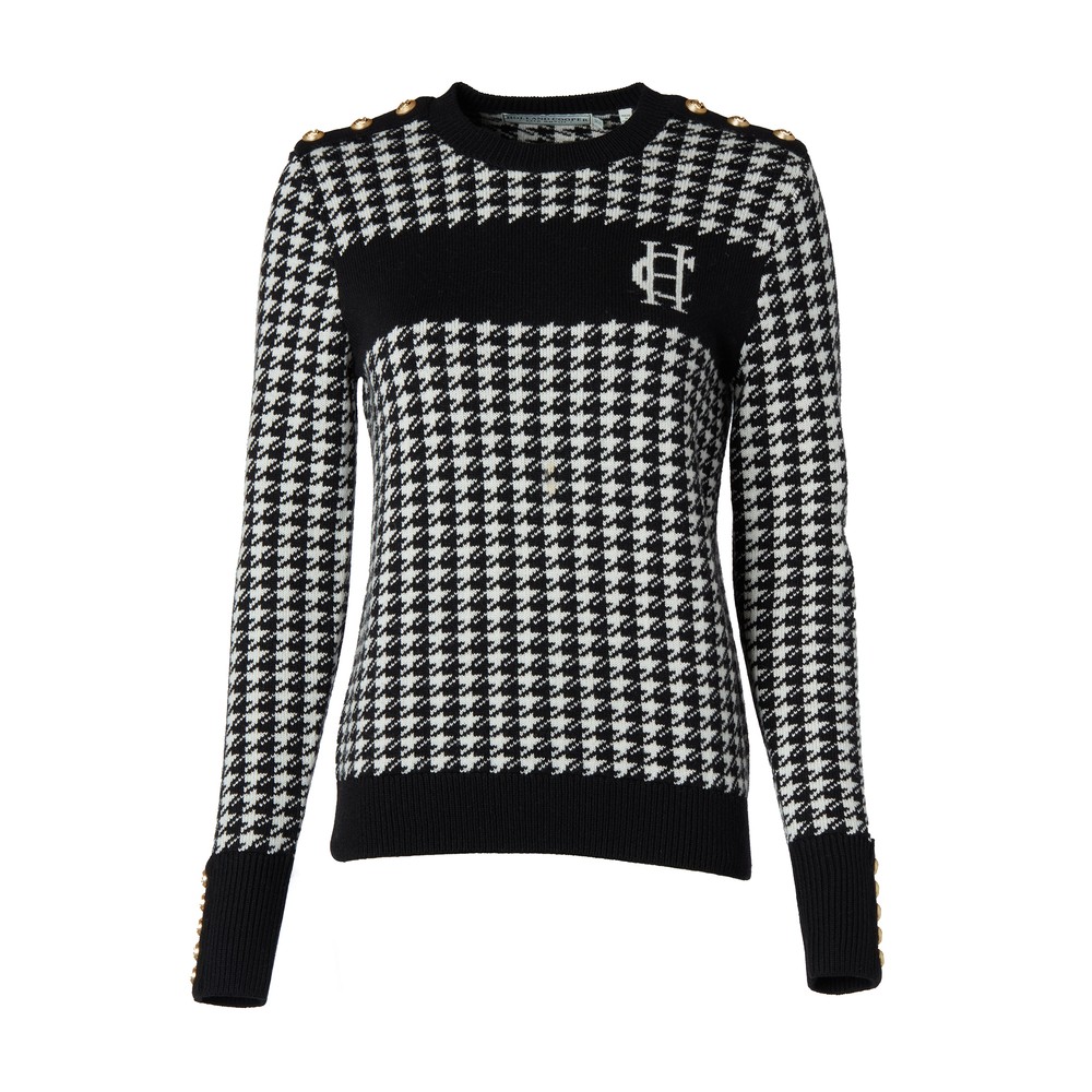 Holland Cooper Panel Crew Neck Knit