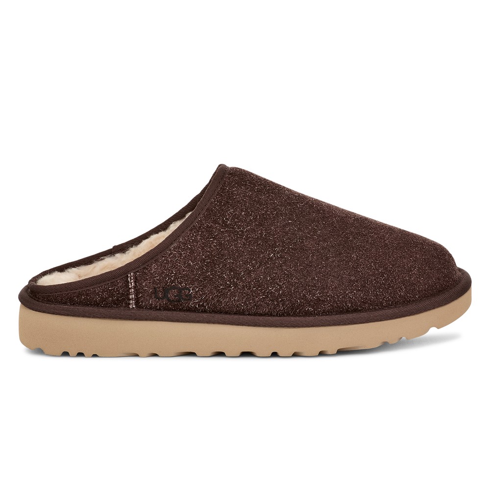 Ugg Classic Slip On Shaggy Suede Slipper