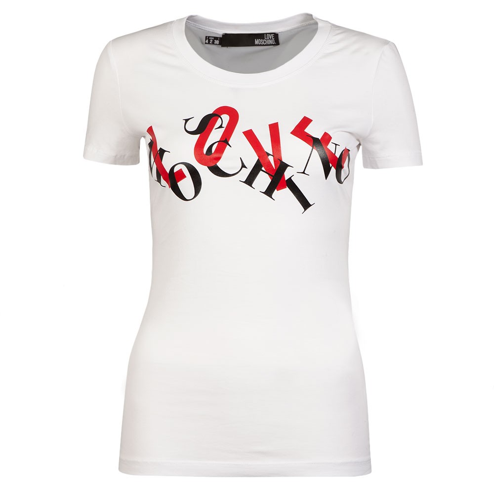 Love Moschino Scattered Letter Logo T Shirt