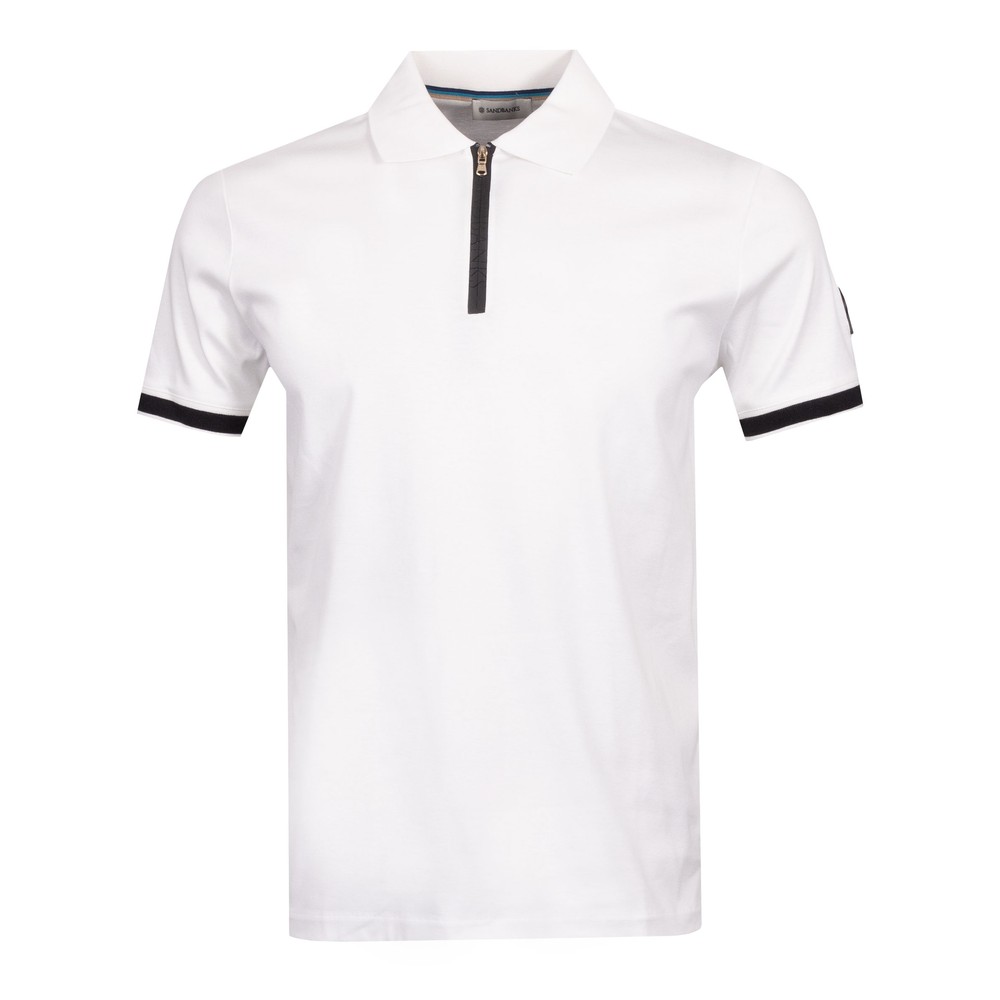 Sandbanks Silicone Zip Polo Shirt