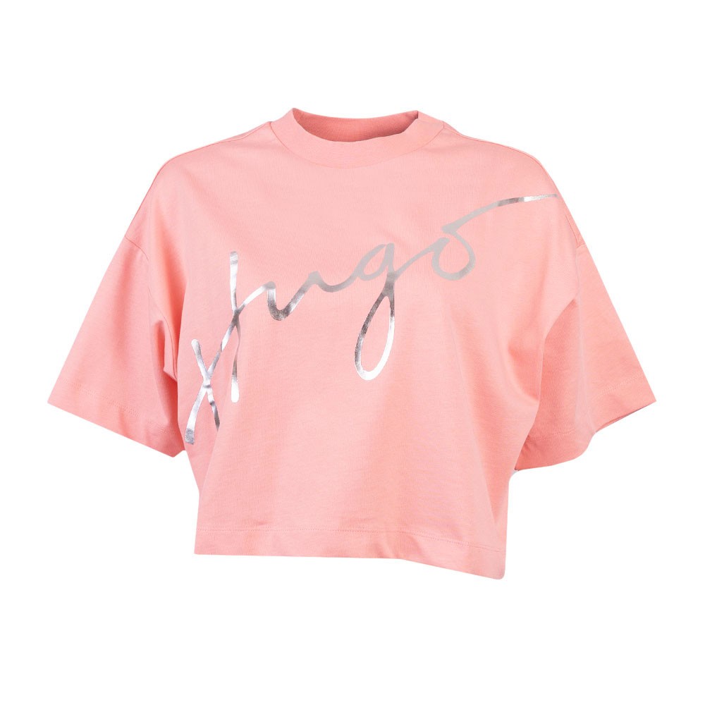 Hugo Script Cropped T-Shirt