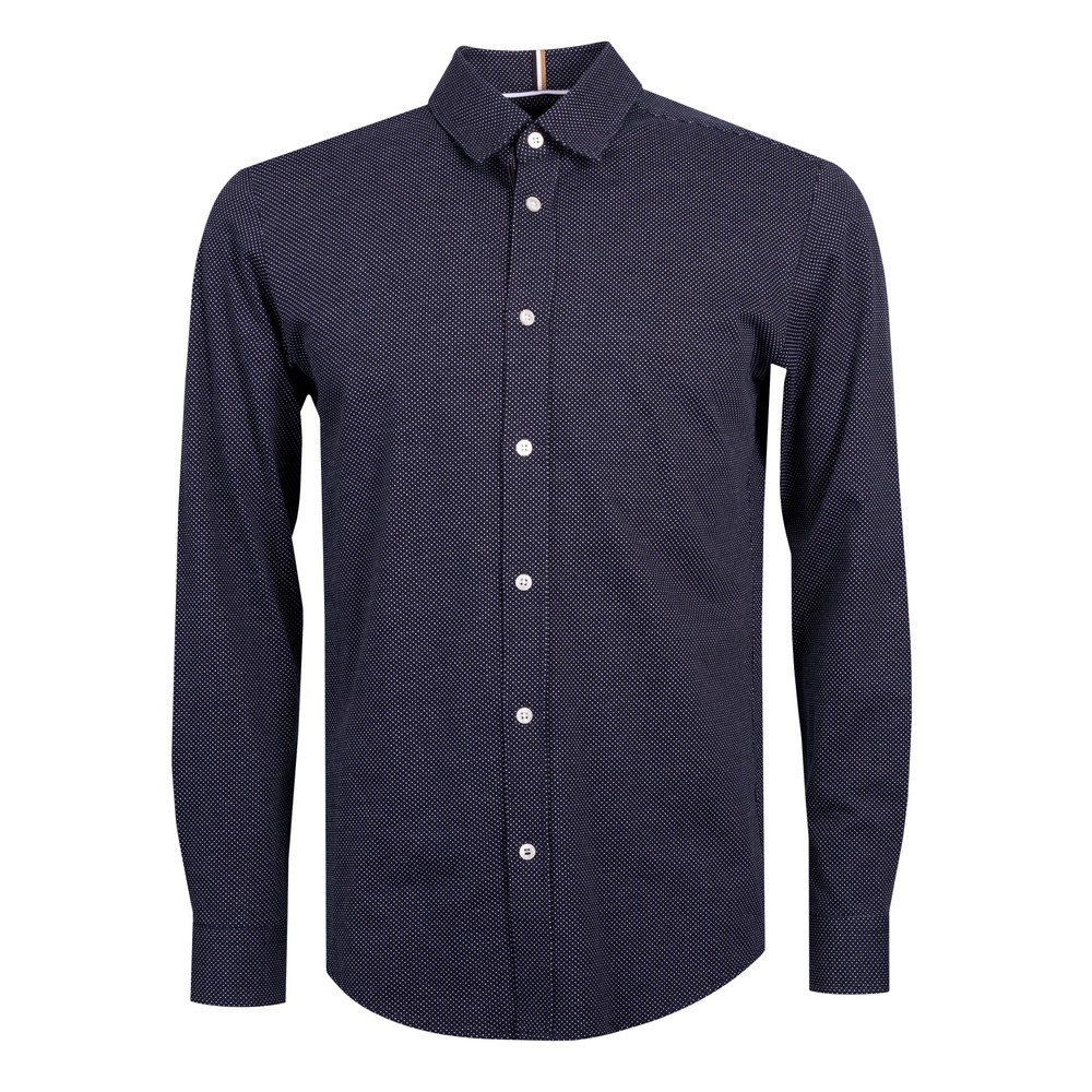 BOSS Formal Roan Kent Micro Pattern Jersey Shirt