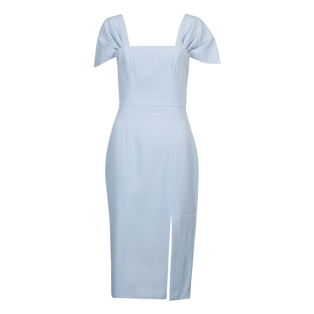 French Connection Echo Crepe Off Shoulder Dress