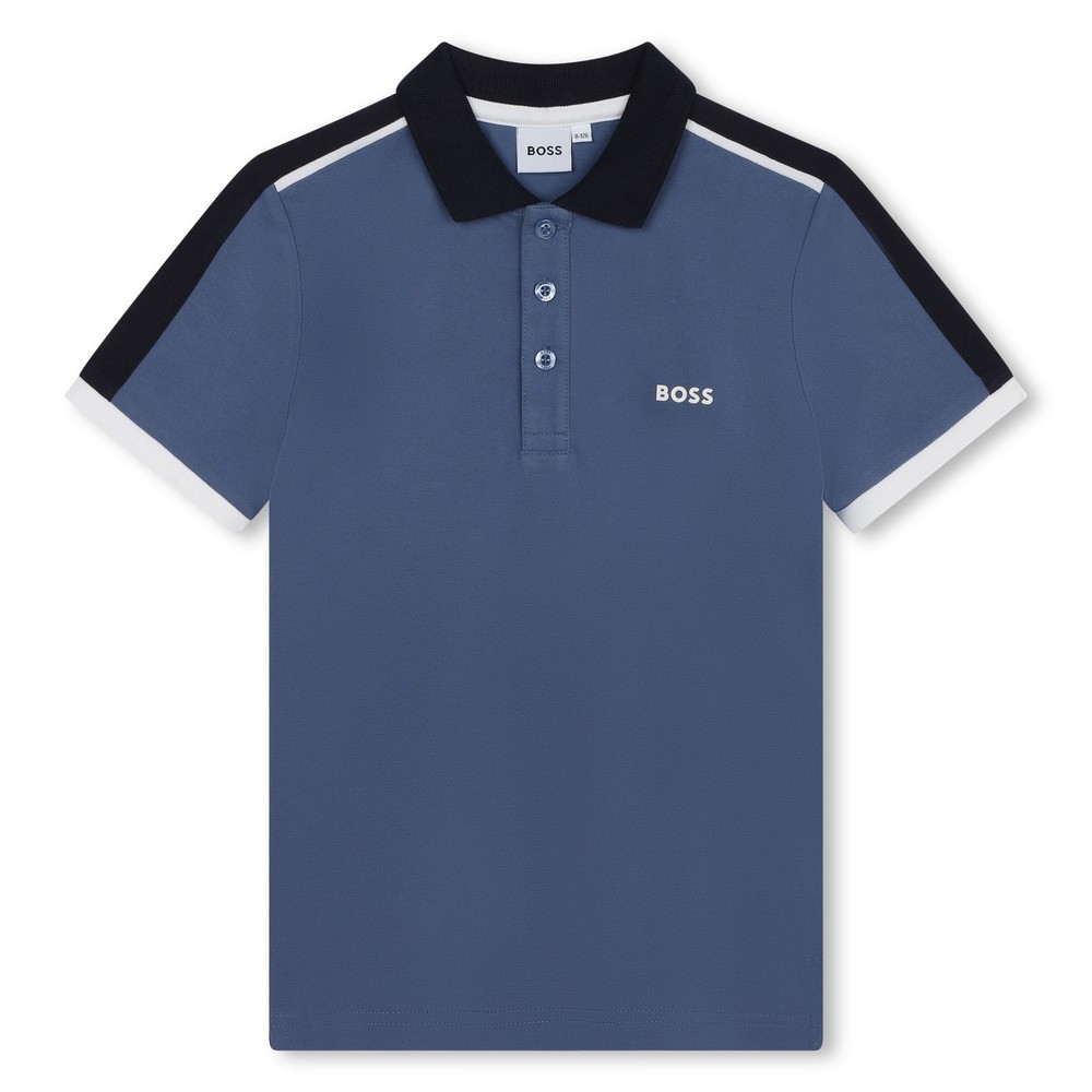 BOSS J50766 Contrast Shoulder Polo Shirt