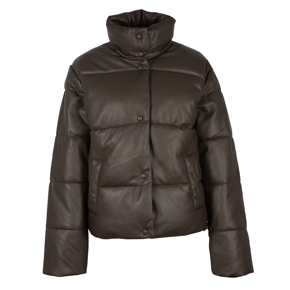 Rino & Pelle Azizi Faux Leather Puffer Jacket