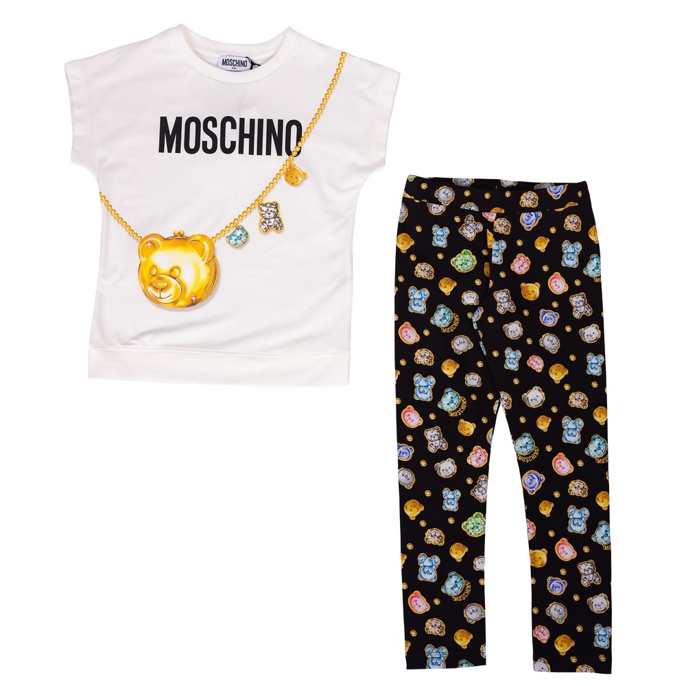 Moschino Gem Bear T Shirt & Legging Set