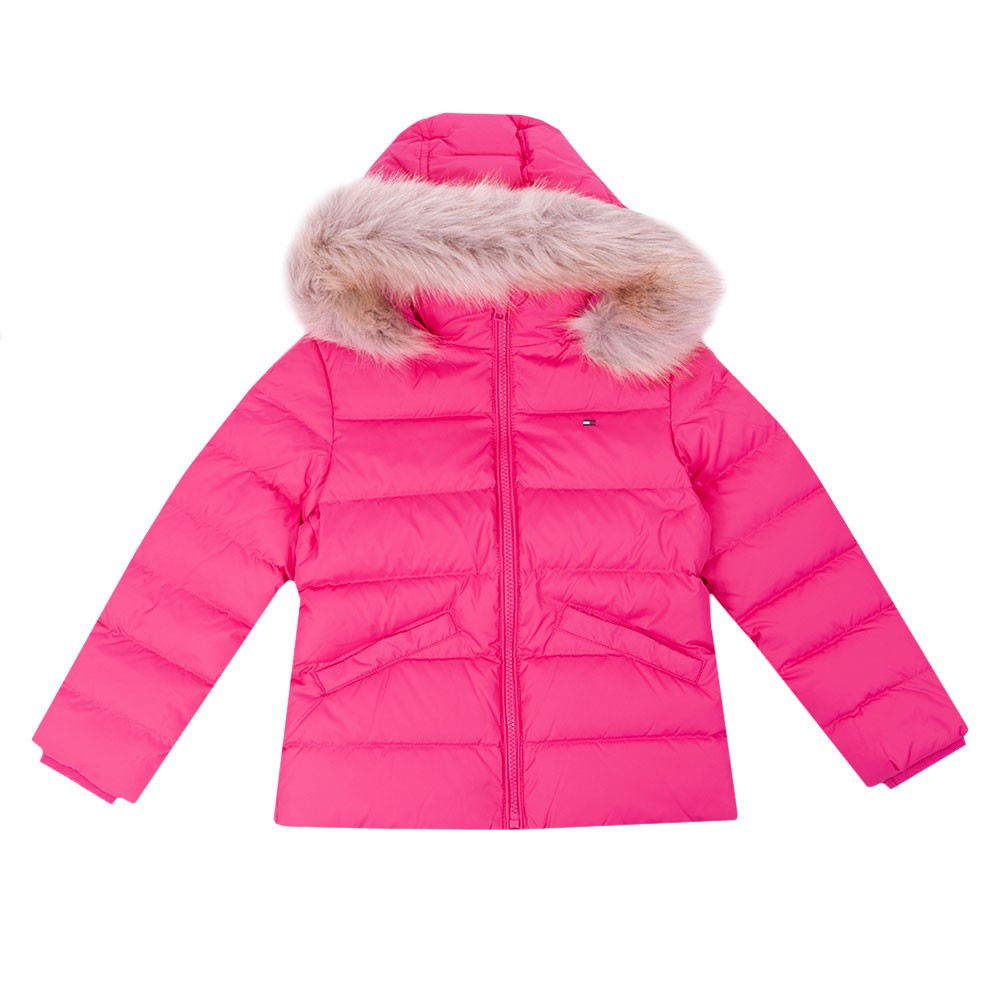 Tommy Hilfiger Kids Essential Down Fur Hood Jacket