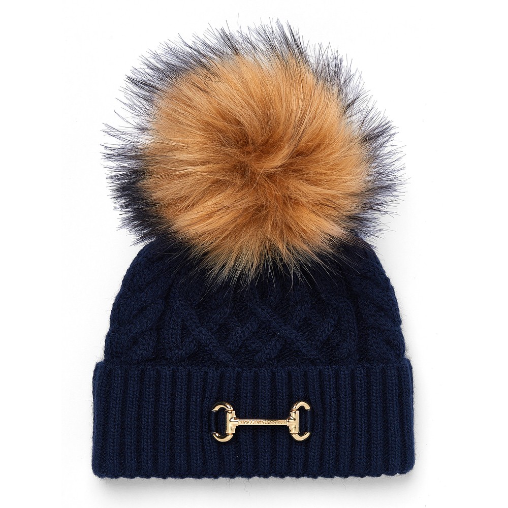 Holland Cooper Horsebit Bobble Hat