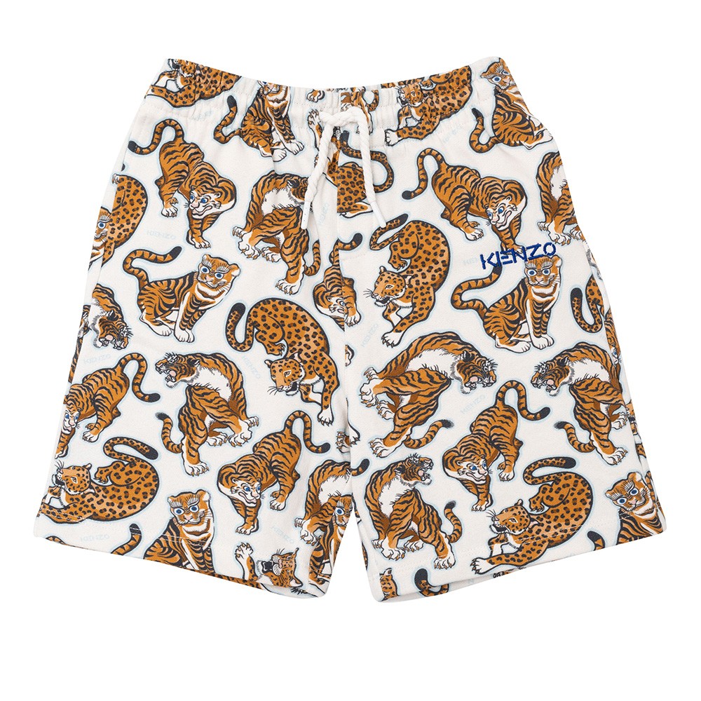 Kenzo Kids Allover Tiger Jersey Short