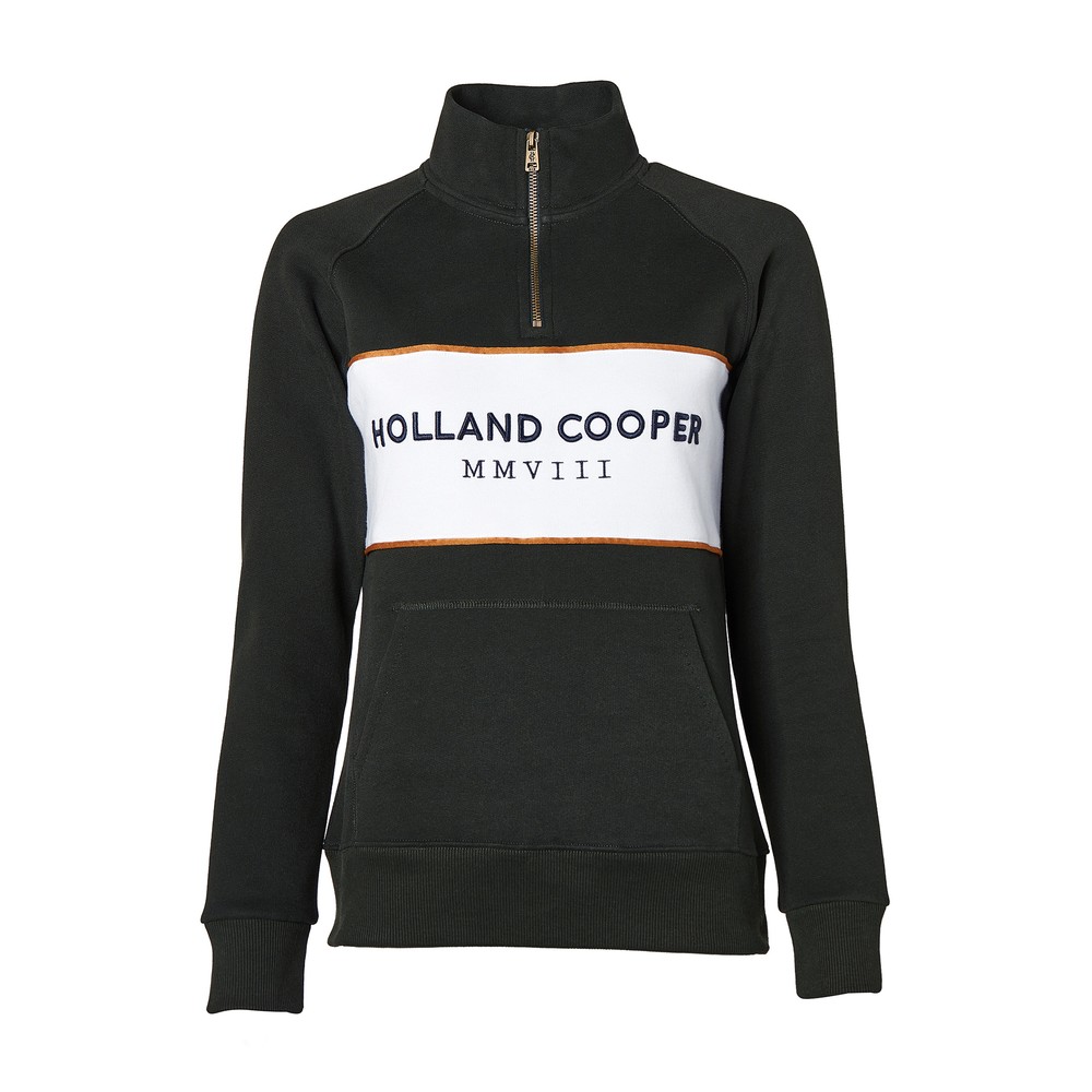 Holland Cooper Sporting Heritage Zip Henley Sweatshirt