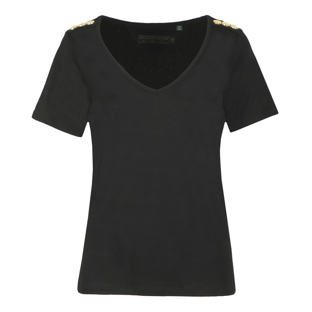 Holland Cooper Relax Fit V Neck T Shirt