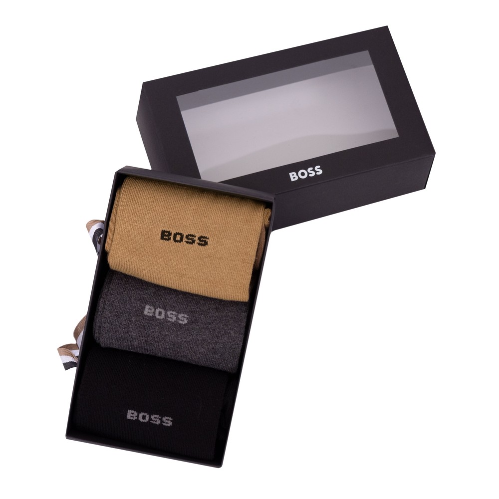 BOSS 3 Pack Sock Gift Box