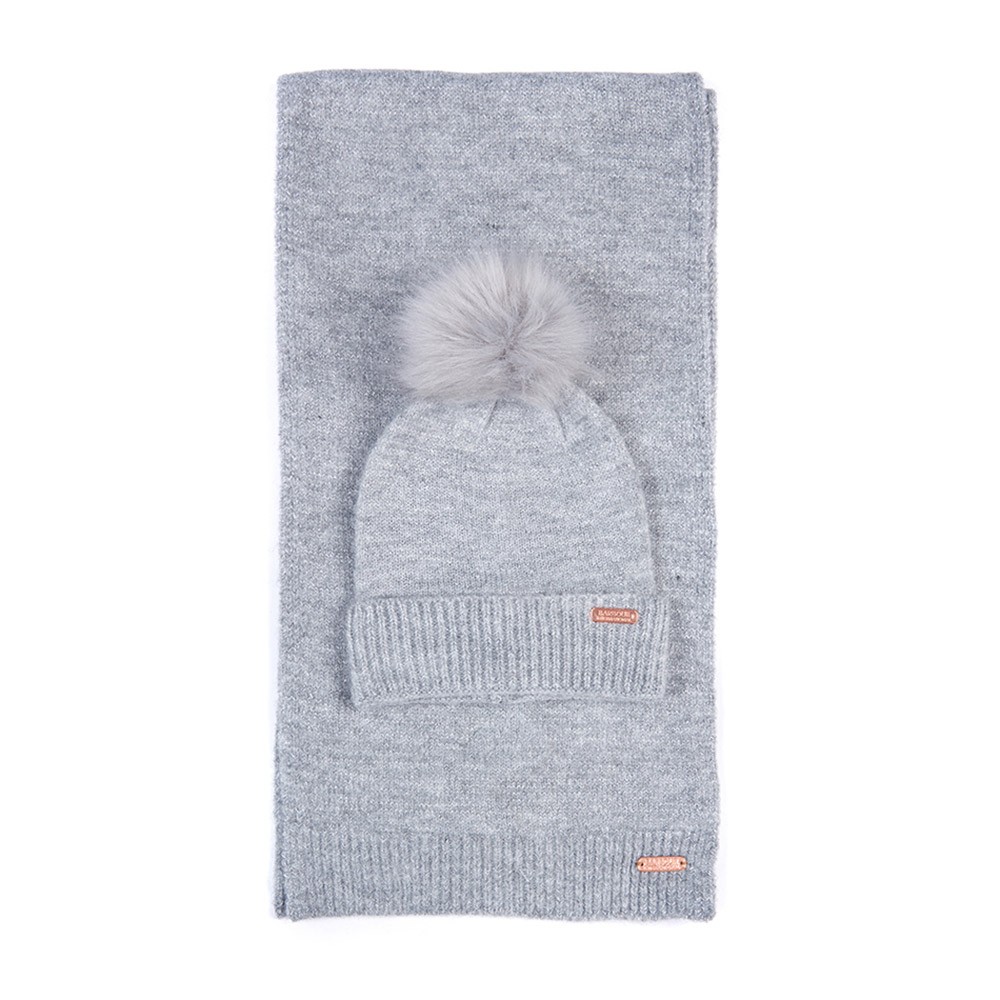 Barbour Lifestyle Sparkle Beanie & Scarf Set