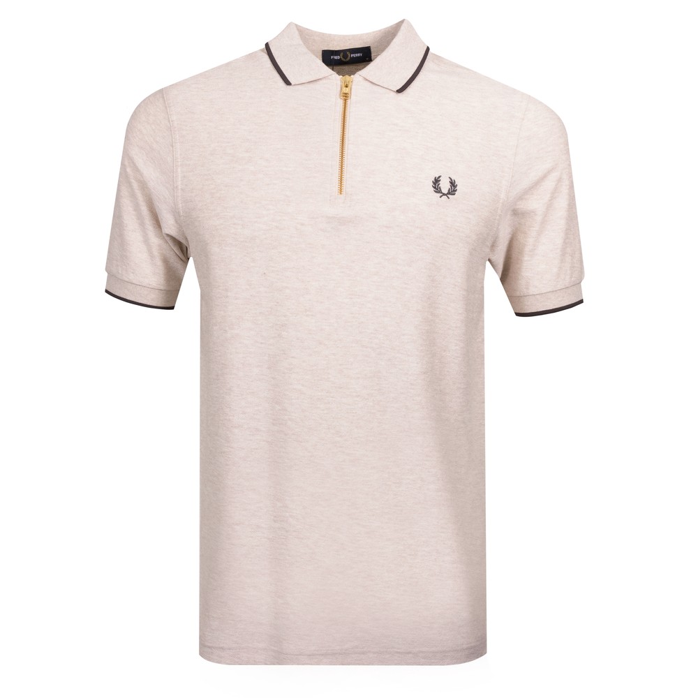 Fred Perry Crepe Pique 1/4 Zip Polo