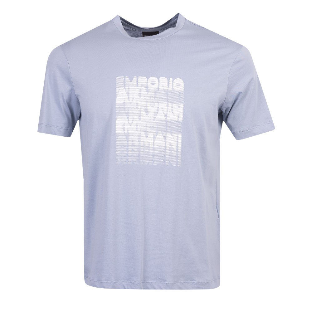 Emporio Armani Stacked Fade Logo T Shirt