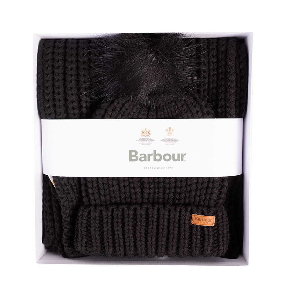 Barbour Lifestyle Saltburn Beanie & Scarf Set