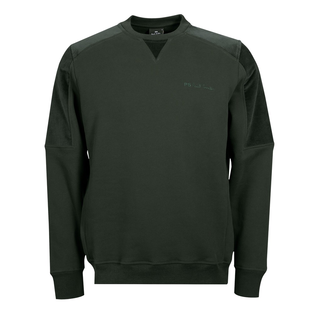 Ps Paul Smith Cord Trim Crew Sweatshirt