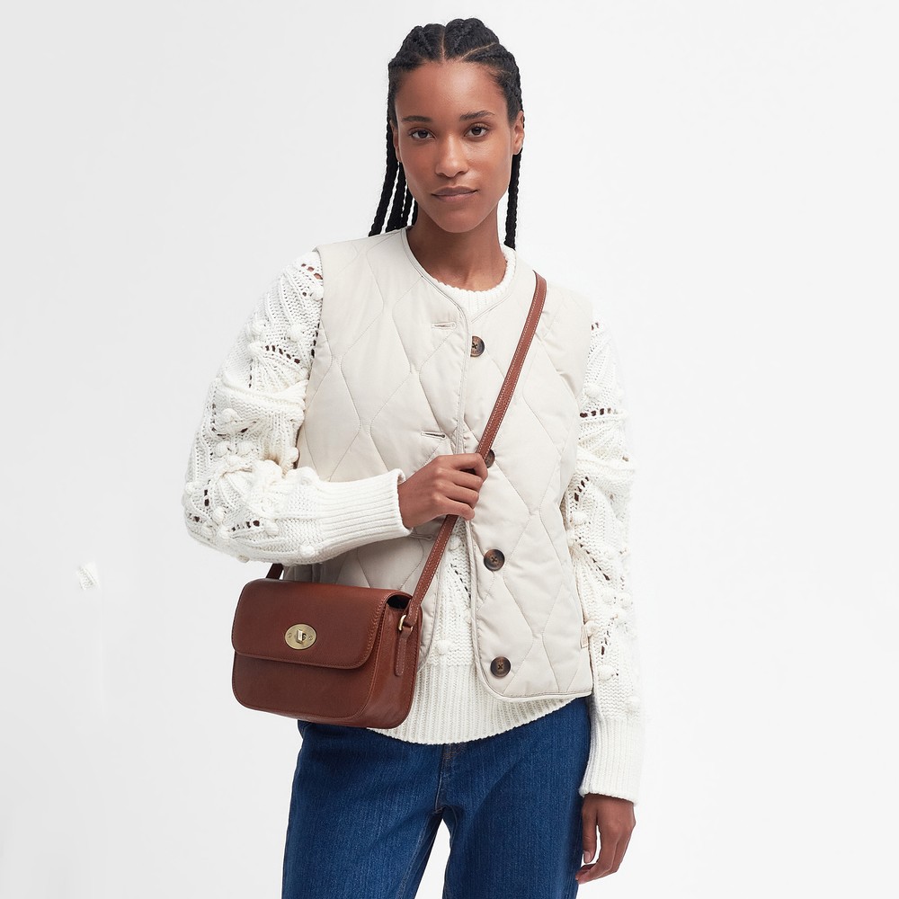 Barbour Lifestyle Isla Leather Cross Body Bag