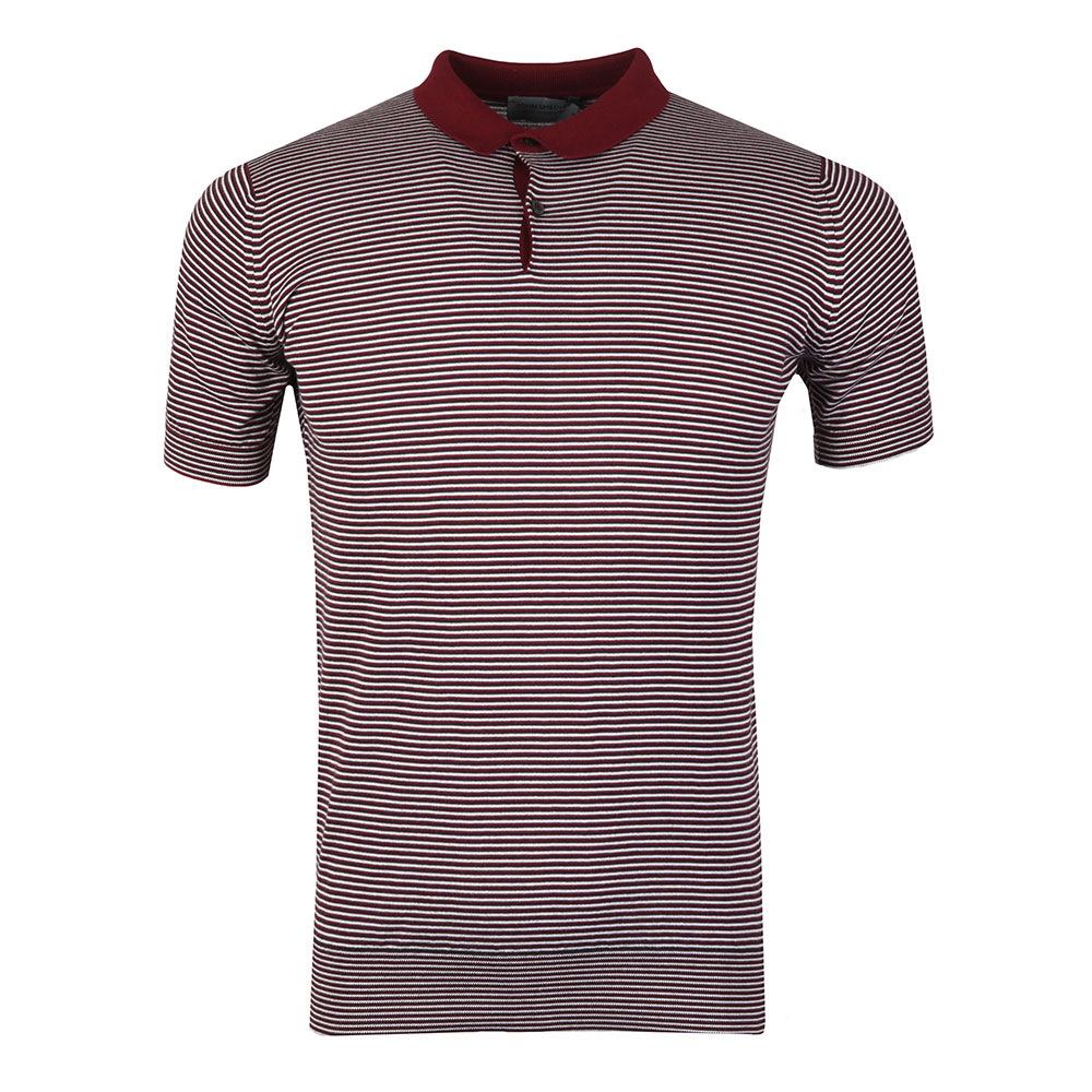 John Smedley Etton Striped Polo Shirt