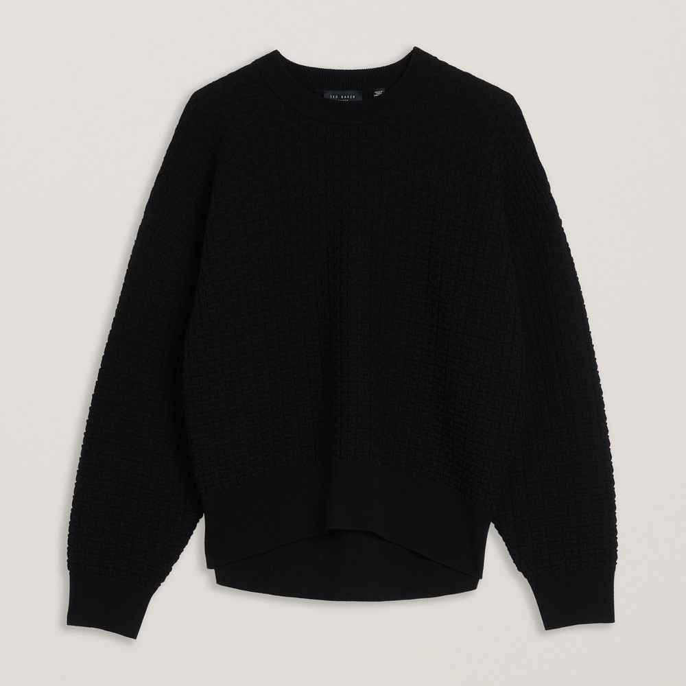 Ted Baker Tedtyy Jacquard Knitted Crew Neck Sweat