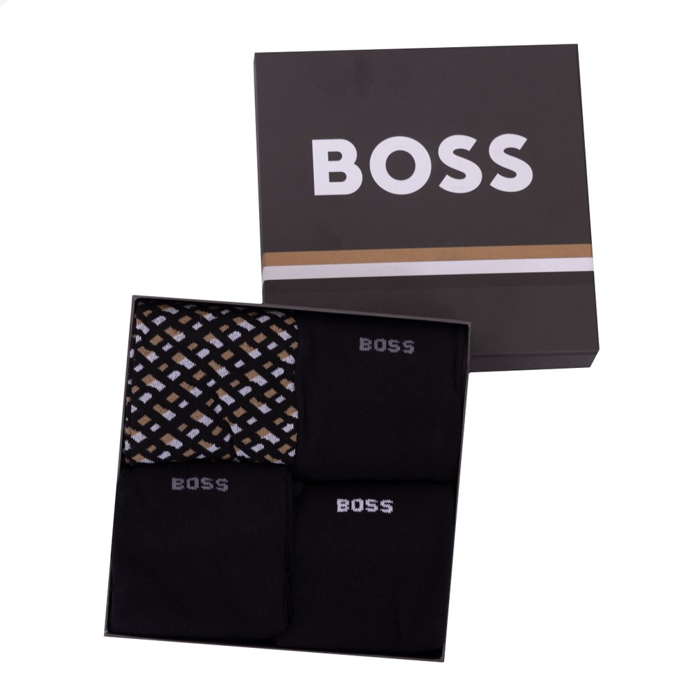 BOSS 4 Pack Monogram RS Sock Set