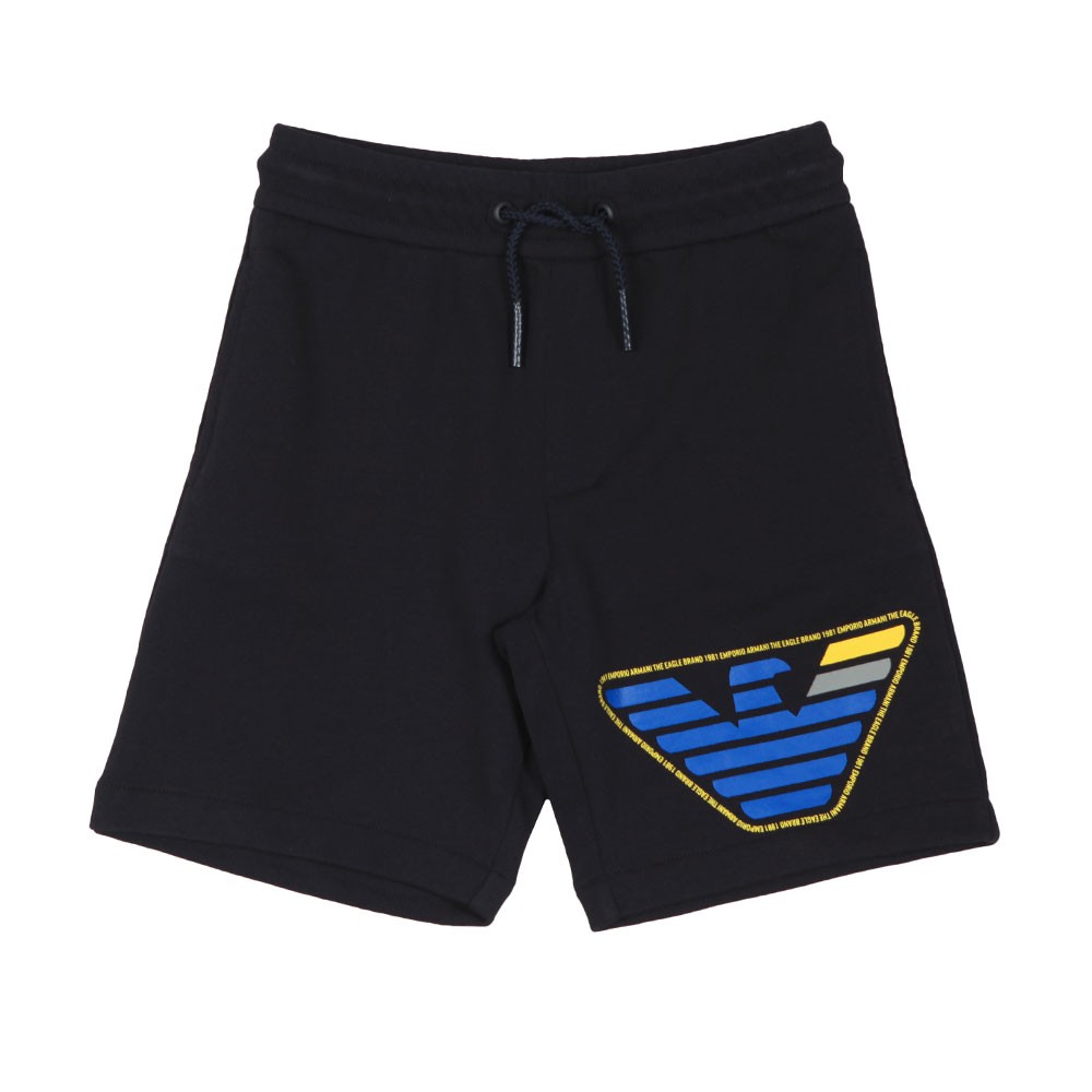 Emporio Armani Boys Outline Logo Jersey Short