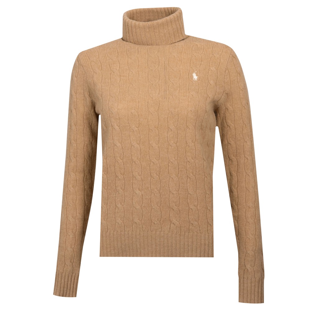 Polo Ralph Lauren Wool Cashmere Cable Turtleneck Jumper