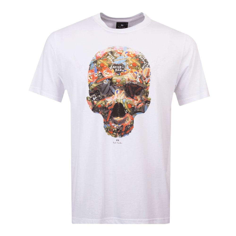 Ps Paul Smith Skull Stickers T-shirt