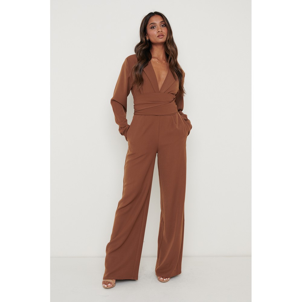 Pretty Lavish Oaklee Blazer Jumpsuit