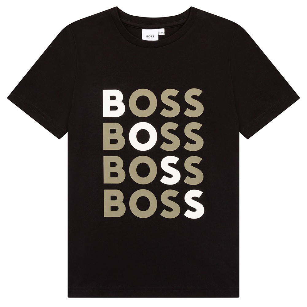 BOSS J25N37 Repeat Logo T Shirt