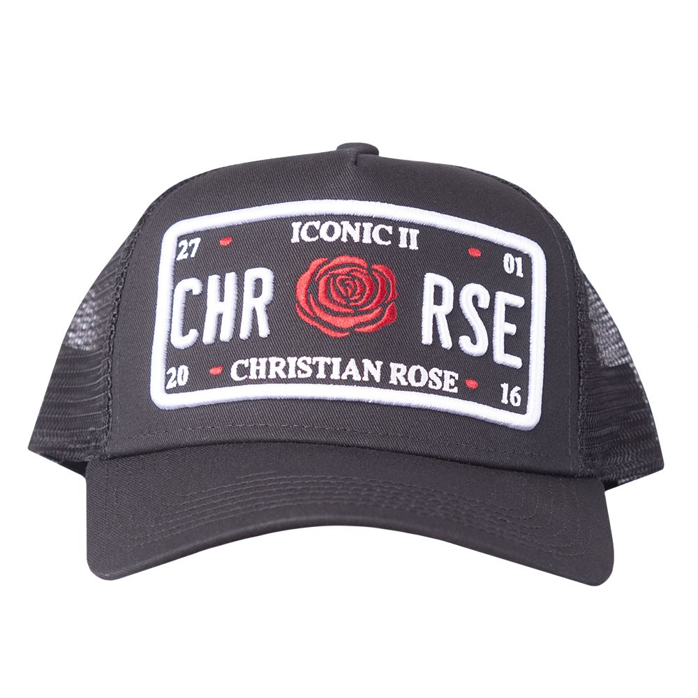 Christian Rose Iconic Red Rose Plate Cap